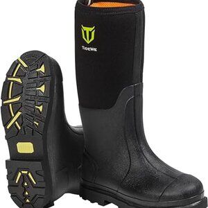 Men's TideWe Neoprene Rain Boots w/ Steel Shank Waterproof Hunting (Sz 6)